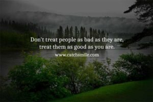 This quote emphasizes the importance of treating others with kindness and respect, regardless of how they may treat us. It encourages us to rise above negative behavior and to lead by example, showing others how we would like to be treated. The quote suggests that we should not stoop to the level of those who may treat us poorly. Instead, we should treat them with the same level of kindness and respect that we would like to receive. By doing so, we can create a positive cycle of behavior that may influence others to treat us better in return. It's important to remember that people may be going through difficult times or facing their own personal struggles, which can sometimes result in negative behavior towards others. By treating them with kindness and respect, we may be able to positively impact their lives and potentially even help them to overcome their own challenges. Overall, this quote reminds us that we have the power to choose how we treat others, and that choosing to treat them with kindness and respect can have a positive impact on their lives and on our own.