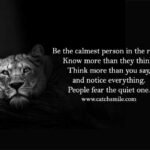 Be the calmest person in the room