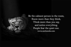 Be the calmest person in the room