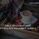 Life is like a cup of coffee. It's all in how you make it, or take it.