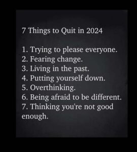 7 Things to quit in 2024
