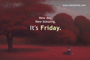 New day, New blessing, It's Friday.