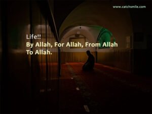 Life!! By Allah, For Allah, From Allah To Allah.