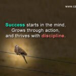 Success starts in the mind, Grows through action, and thrives with discipline.