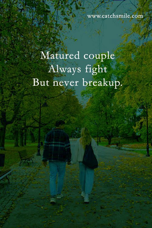 Matured couple Always fight But never breakup. 2 Matured couple Always fight But never breakup.