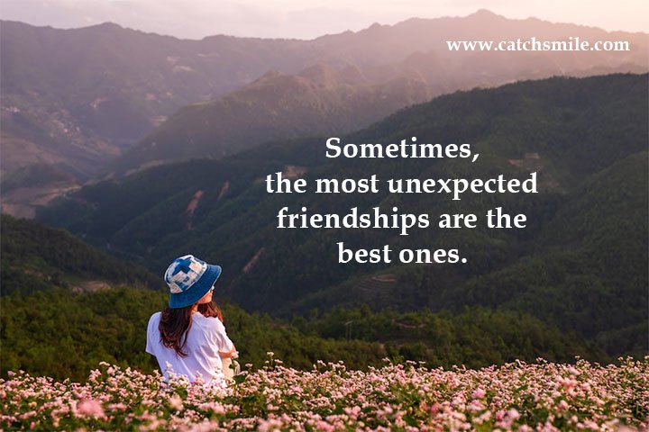 Sometimes, the most unexpected friendships are the best ones. 5 Sometimes, the most unexpected friendships are the best ones.