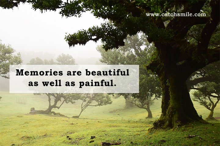 Memories are beautiful as well as painful.